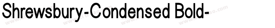 Shrewsbury-Condensed Bold字体转换